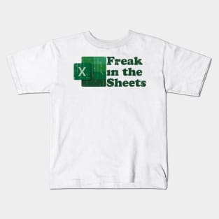 Freak in the Sheets Vintage Crack Texture Kids T-Shirt